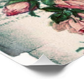 みすぼらしいシックビクトリアンなデコペフランスのージな、シックな ポスター (コーナー)