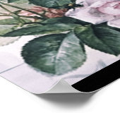 みすぼらしいシックビクトリアンなデコペフランスのージな、シックな ポスター (角)