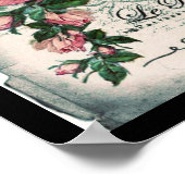 みすぼらしいシックビクトリアンなデコペフランスのージな、シックな ポスター (角)