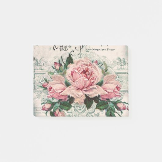 みすぼらしいシックビクトリアンなデコペフランスのージな、シックな ポストイット (正面)