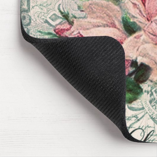 みすぼらしいシックビクトリアンなデコペフランスのージな、シックな マウスパッド (コーナー)