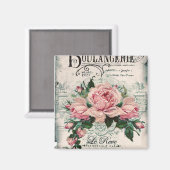 みすぼらしいシックビクトリアンなデコペフランスのージな、シックな マグネット (正面/裏面)