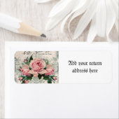 みすぼらしいシックビクトリアンなデコペフランスのージな、シックな ラベル (インサイチュ)