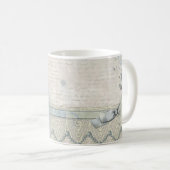 みすぼらしいシックビクトリアンなヴィンテージの花付き婦人 コーヒーマグカップ (正面右)