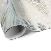 みすぼらしいシックビクトリアンなヴィンテージの花付き婦人 ラッピングペーパー (ロールコーナー)