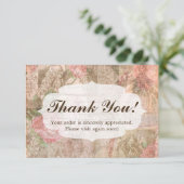 みすぼらしいシックビクトリアンレディースファッションありがとう サンキューカード (スタンド正面)