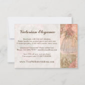 みすぼらしいシックビクトリアンレディースファッションありがとう サンキューカード (裏面)