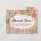 みすぼらしいシックビクトリアンレディースファッションありがとう ポストカード (正面/裏面)