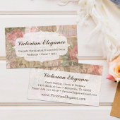 みすぼらしいシックビクトリアンレディースファッションクラフトピンク 名刺