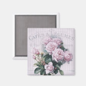 みすぼらしいシックビクトリアン、デコペフランスのージ、シック、パリ マグネット (正面/裏面)