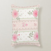 みすぼらしいシックビクトリアン,フローラ，壁紙，ヴィンテージ, アクセントクッション (正面(垂直))