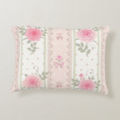 みすぼらしいシックビクトリアン,フローラ，壁紙，ヴィンテージ, アクセントクッション (裏面)