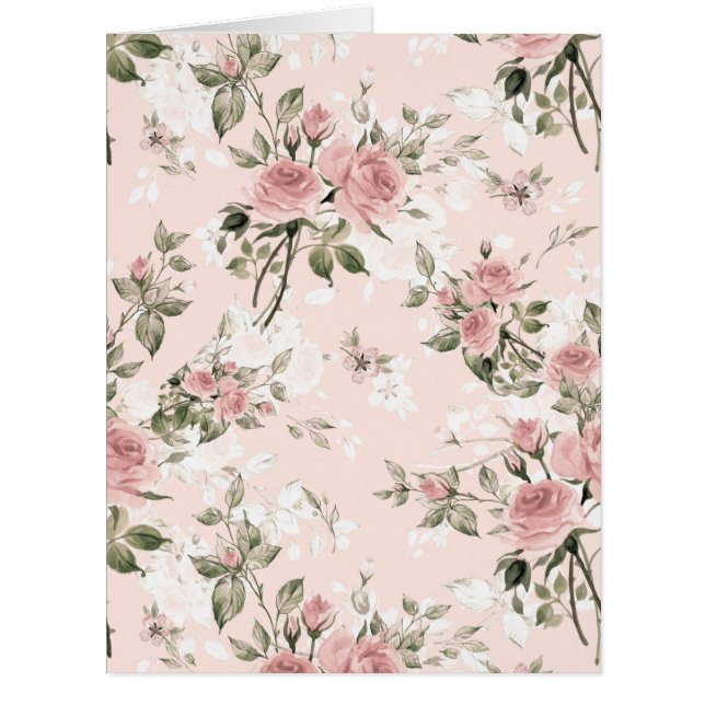 みすぼらしいシックフランスの、シック、ヴィンテージ、フローラ、素朴、パイ (正面)