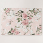 みすぼらしいシックフランスの、シック、ヴィンテージ、フローラ、素朴、パイ ジグソーパズル (横)