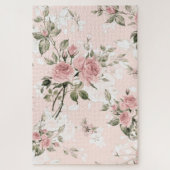 みすぼらしいシックフランスの、シック、ヴィンテージ、フローラ、素朴、パイ ジグソーパズル (縦)