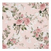 みすぼらしいシックフランスの、シック、ヴィンテージ、フローラ、素朴、パイ ポスター (正面)