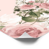 みすぼらしいシックフランスの、シック、ヴィンテージ、フローラ、素朴、パイ ポスター (コーナー)