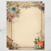 みすぼらしいシックフローラジャンクジャーナル文房具 (正面/裏面)