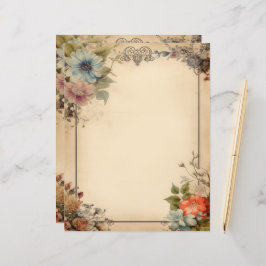 みすぼらしいシックフローラジャンクジャーナル文房具