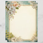 みすぼらしいシックフローラジャンクジャーナル文房具 (正面/裏面)