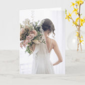 みすぼらしいシックモダンウェディングシャワーギフトカード カード (黄色い花)