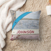 みすぼらしいシック動揺してウッド クッション (ブランケット)