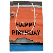 みすぼらしいシック動揺してウッド ミディアムペーパーバッグ (正面)