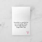 みすぼらしいシック淡い色のなピンクのバラ幸せな母の日 シーズンカード (内部)