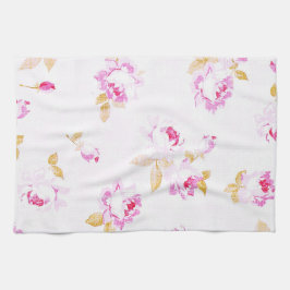 みすぼらしいシック淡い色のなピンクのローズキッチン/バスタオル キッチンタオル