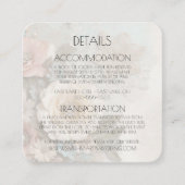 みすぼらしいシック素朴な紙の花を作成 エンクロージャーカード (正面)