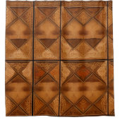 みすぼらしいシック素朴シャワーカーテン シャワーカーテン (正面)