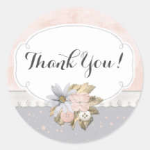 みすぼらしいシック素朴フローラ裁縫ボタンありがとう