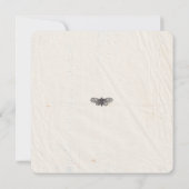 みすぼらしいシック結婚な押し花 セーブザデート (裏面)