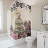 みすぼらしいシック,パタービクトリアンン,ヴィンテージコラージュ,シック シャワーカーテン (インサイチュ)