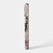みすぼらしいシック・ピンク iPhone 15ケース (左側面)