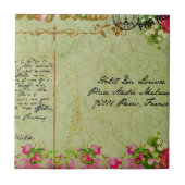 みすぼらしいシック,フローラ,バラ,ヴィンテージ,田舎風,Vi タイル (正面)