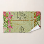 みすぼらしいシック、ヴィンテージ、素朴、カントリー・シック、フランスのvin ハンドタオル (ハンドタオル)