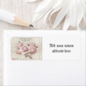 みすぼらしいシック,粗野,ヴィンテージ,フローラ,コラージュ,国, ラベル (インサイチュ)