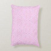 みすぼらしいシャンデリアのシルエット、ピンクのアクセント枕 アクセントクッション (裏面(縦))