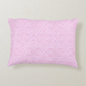 みすぼらしいシャンデリアのシルエット、ピンクのアクセント枕 アクセントクッション (裏面)