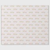 みすぼらしいソフトライトピンクの小柄なバラギフト ラッピングペーパー (フラット)