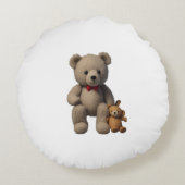 みすぼらしいデザイン ラウンドクッション (裏面)