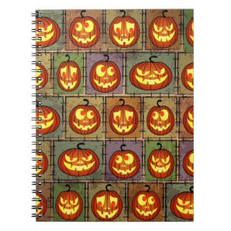 みすぼらしいハロウィーン、ヴィンテージの背景。 ノートブック