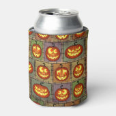 みすぼらしいハロウィーン、ヴィンテージの背景。 缶クーラー (缶正面)