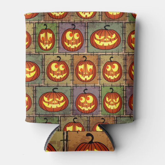 みすぼらしいハロウィーン、ヴィンテージの背景。 缶クーラー (正面)