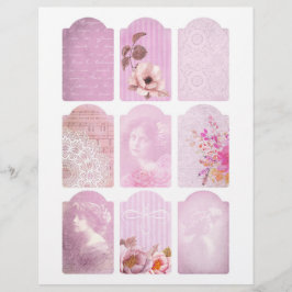 みすぼらしいピンクのジャンクジャーナルの要素