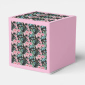 みすぼらしいピンクのバラフローラティーパーティーケーキのお気に入りボックス フェイバーボックス (裏面サイド)