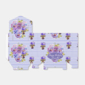 みすぼらしいピンクのバラフローラティーパーティーケーキのお気に入りボックス フェイバーボックス (折り畳みなし)