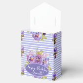 みすぼらしいピンクのバラフローラティーパーティーケーキのお気に入りボックス フェイバーボックス (オープン)