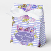 みすぼらしいピンクのバラフローラティーパーティーケーキのお気に入りボックス フェイバーボックス (正面サイド)